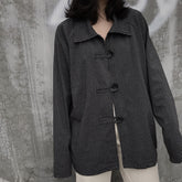 Women Retro Striped Loose Shirt